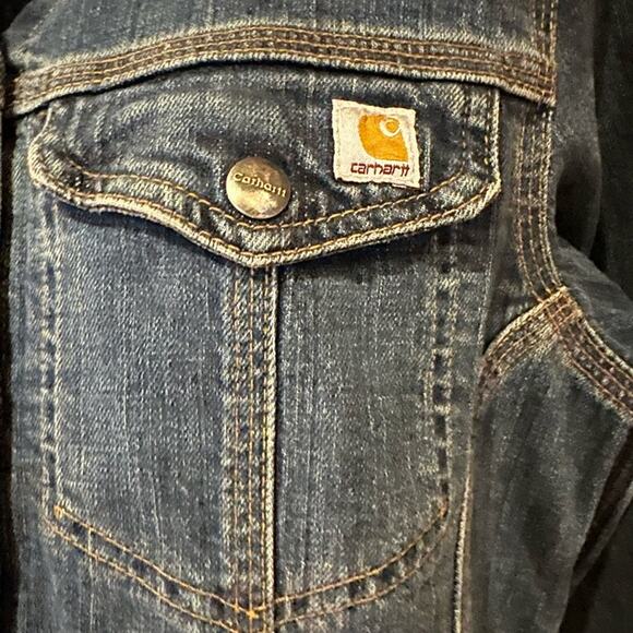 Carhartt Women's Size Small Denim Jacket with Snap buttons - Picture 6 of 8